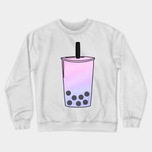 Pastel Bisexual Pride Boba Crewneck Sweatshirt